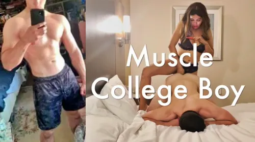 Muscle college boy str8 fucked by ts firt time