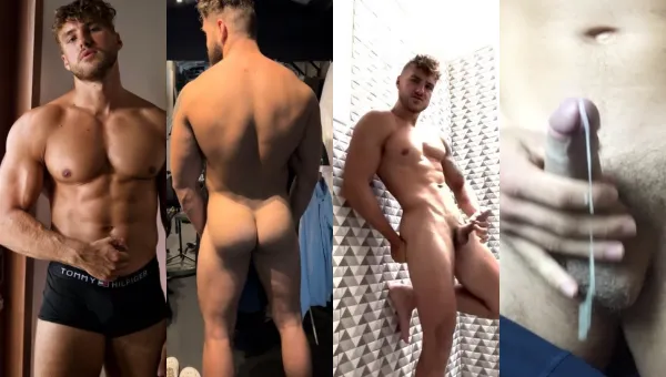 Handsome fitness coach cumming